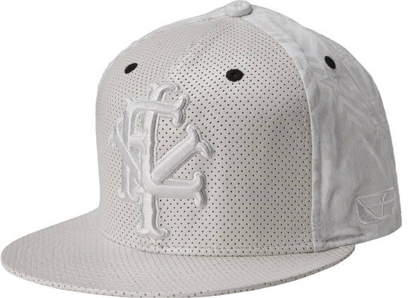 Fly Racing Mvplayer Delux Hat White L/X 351-0104L