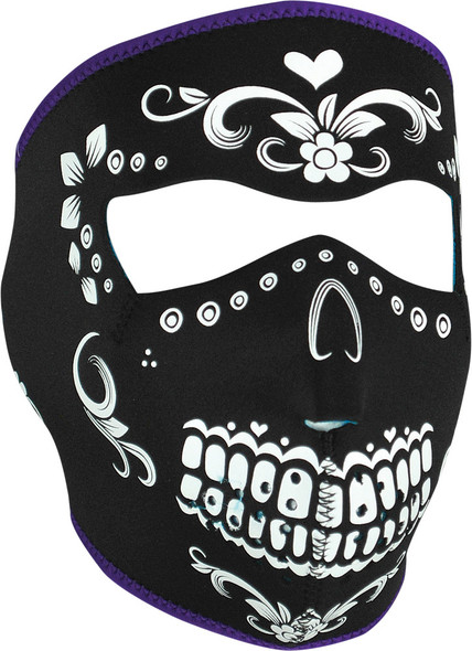 Zan Full Face Mask (Black/White Muerte) Wnfm078