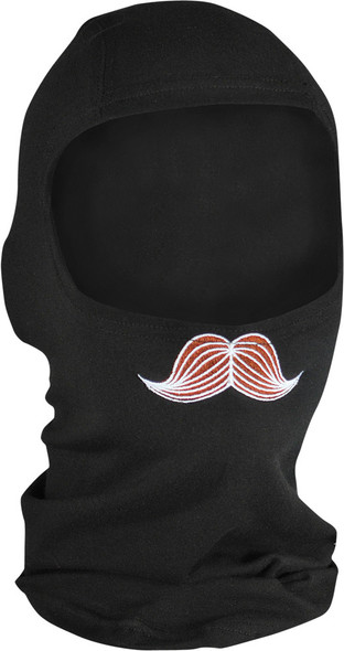 Zan Coldweather Bamboo Balaclava (Embroidered Mustachio) Wbb001