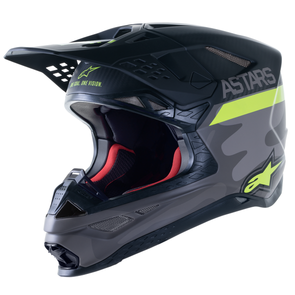 Alpinestars S-M10 Helmet Ams21 Grey/Yellow Fluo/Black M&G Xs 8302421-9059-Xs