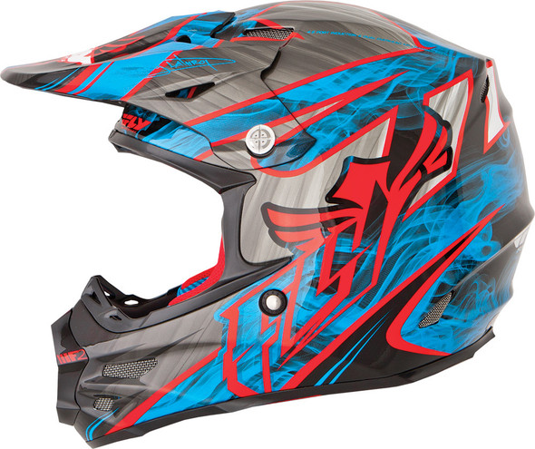 Fly Racing F2 Carbon Acetylene Helmet Red/Blue S 73-4153S