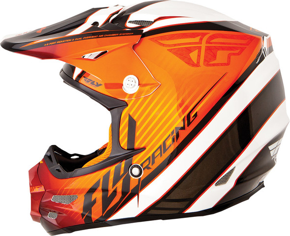 Fly Racing F2 Carbon Fastback Helmet Orange/Black/White X 73-4116X