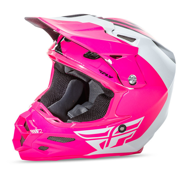 Fly Racing F2 Carbon Pure Helmet Pink/White/Black 2X 73-41292X