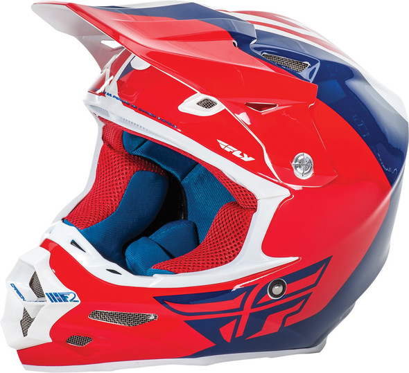 Fly Racing F2 Carbon Pure Helmet Red/Blue/White S 73-4122S