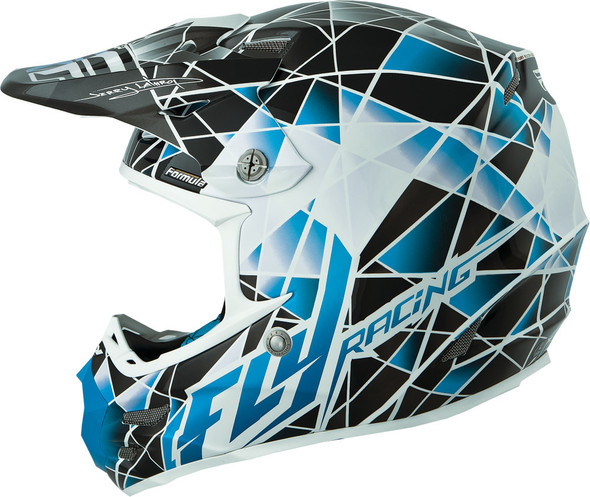 Fly Racing Formula Facet Helmet Blue/Silver X 73-4103X