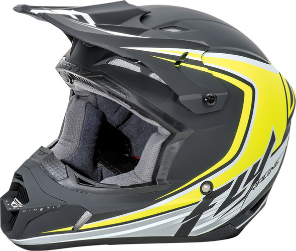 Fly Racing Kinetic Fullspeed Helmet Matte Black/Hi-Vis S 73-3375S