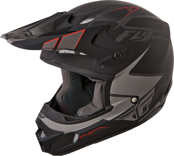 Fly Racing Kinetic Impulse Helmet Matte Grey/Black Ym 73-3360Ym