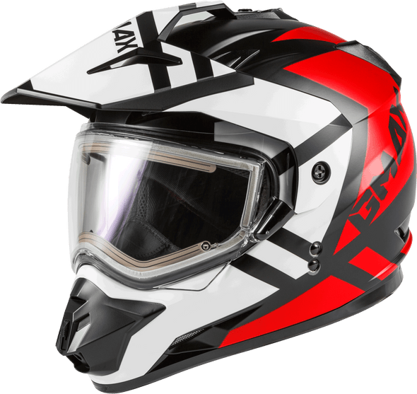 Gmax Gm-11S Elec.Shield Snow Helmet Trapper Matte Blk/Red/White 2X G4112078