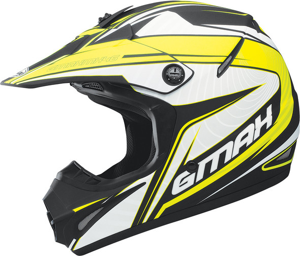 Gmax Gm-46.2X Coil Helmet Matte Black/Hi-Vis X G3464617 Tc-24F