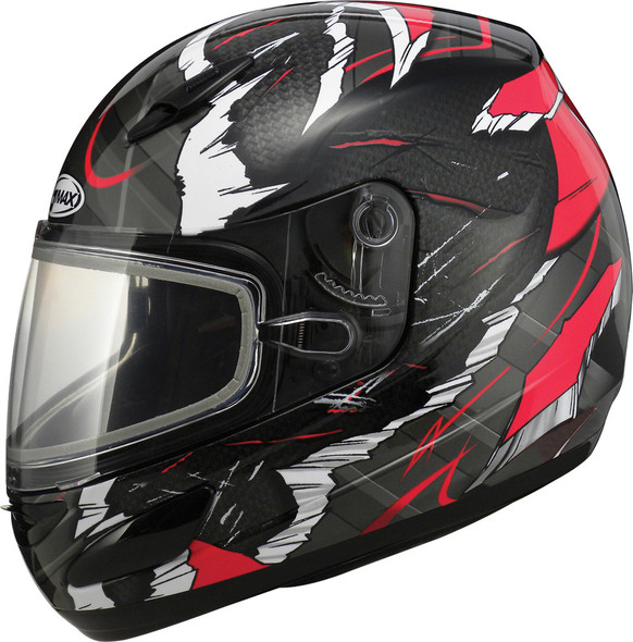 Gmax Gm-48S Helmet Red/Black/Silver 2X G6481208 Tc-1