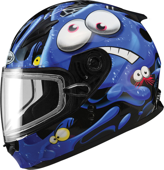 Gmax Gm-49Y Snow Helmet Slimed Black/Blue Ym G2491211 Tc-2
