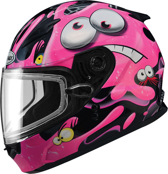Gmax Gm-49Y Snow Helmet Slimed Black/Pink Yl G2491402 Tc-14