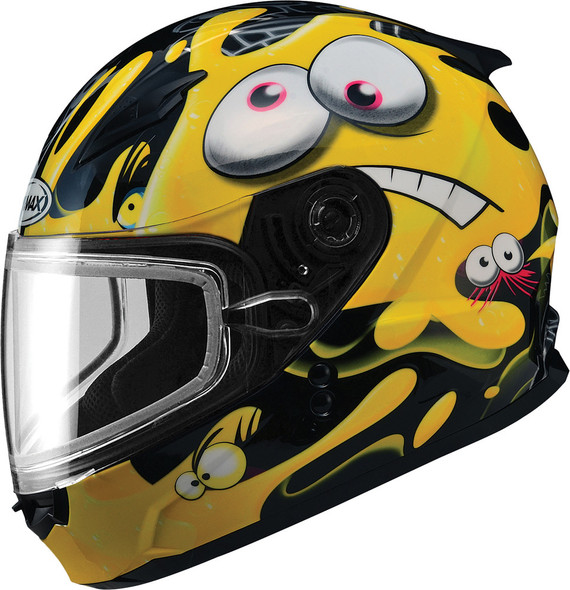 Gmax Gm-49Y Snow Helmet Slimed Black/Yellow Ym G2491231 Tc-4
