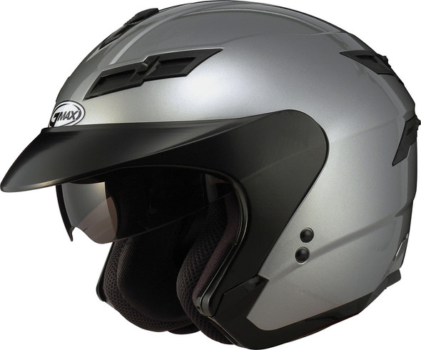 Gmax Gm-67 Open Face Helmet Titanium 2X G3670478