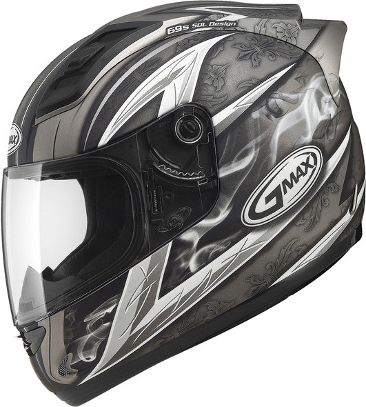 Gmax Gm-69 F/F Crusader Ii Helmet Matte Titanium/Dark Silver 2X G7691558 Tc-18