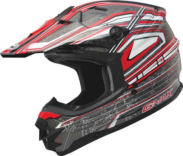 Gmax Gm-76X Bio Helmet Red/White/Black Xs G3768203 Tc-1