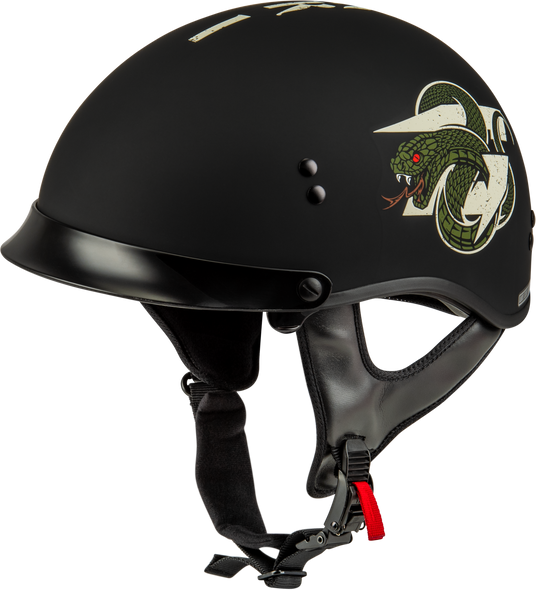 Gmax Hh-65 Drk1 Helmet W/ Peak Matte Black/Bone Lg H965121046