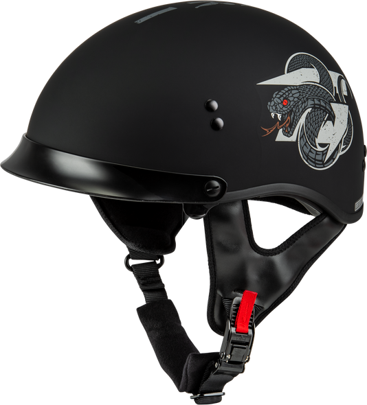 Gmax Hh-65 Drk1 Helmet W/ Peak Matte Black/Grey Lg H96512506