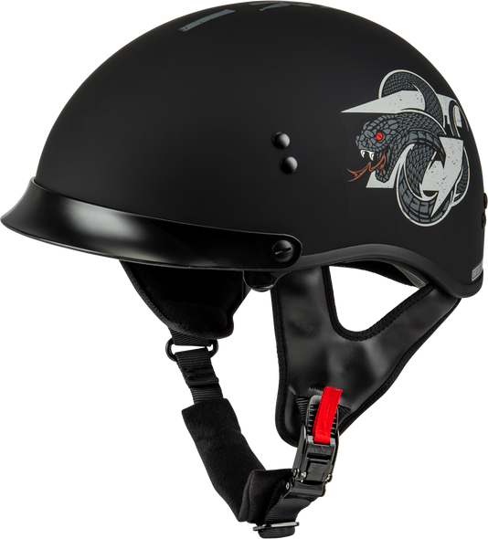 Gmax Hh-65 Drk1 Helmet W/ Peak Matte Black/Grey Md H96512505