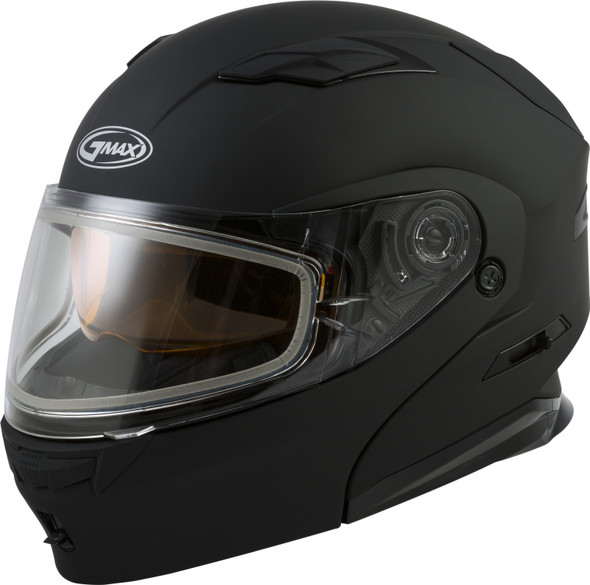 Gmax Md-01 Solid Modular Helmet Matte Black 2X G201078~Dup-Ece