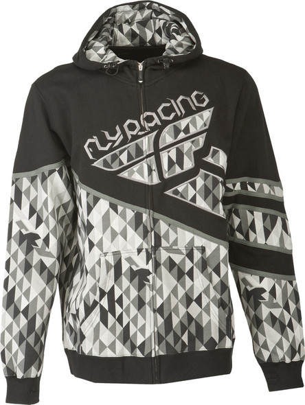 Fly Racing Kinetic Hoody Black/Grey 2X 354-00802X