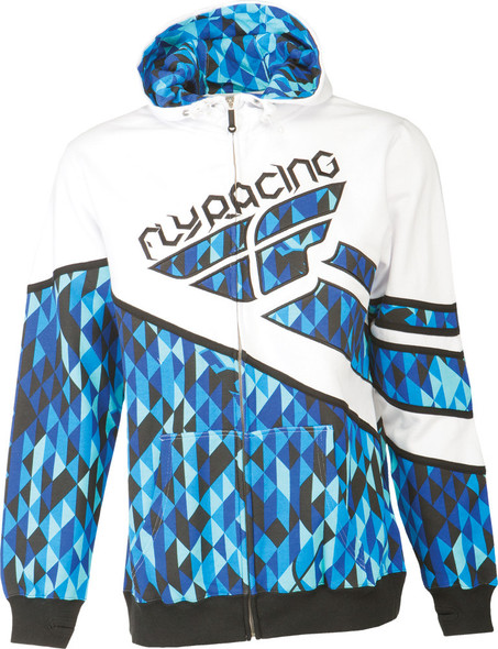 Fly Racing Kinetic Hoody Blue/White X 354-0081X