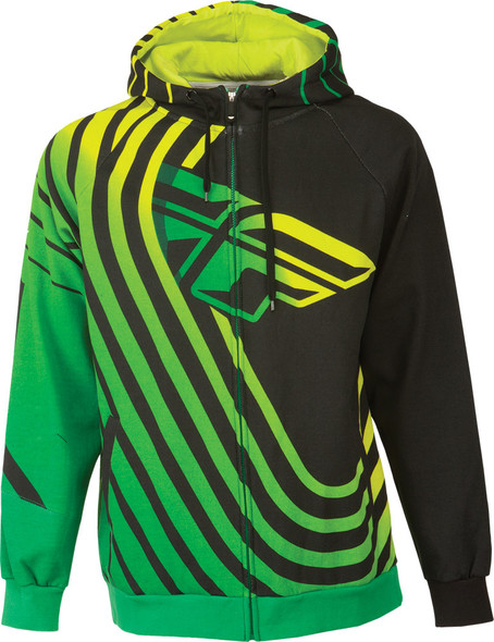 Fly Racing Sonar Hoody Green/Black 2X 354-01152X