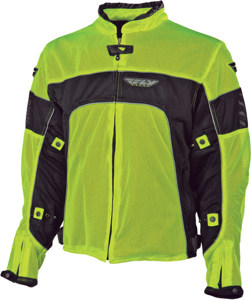 Fly Racing Coolpro Ii Mesh Jacket Flo. Yellow/Black 3X #5791 477-4035~7