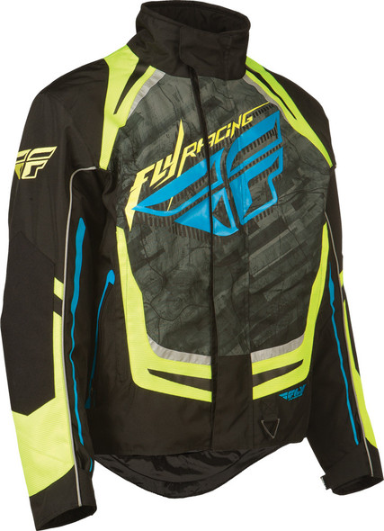 Fly Racing Fly Snx Pro Jacket Black/Hi-Vis Md 470-2189~3