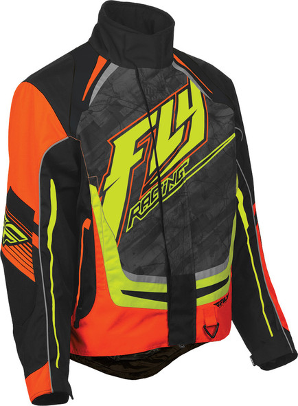Fly Racing Snx Pro Jacket Youth Md Orange/Black 470-3187~0.3