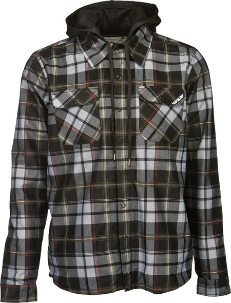 Fly Racing Tactile Jacket Black/Grey Plaid L 354-6070L