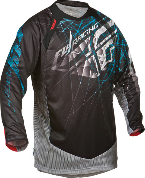 Fly Racing Evolution 2.0 Spike Jersey Black/Blue Yx 368-221Yx
