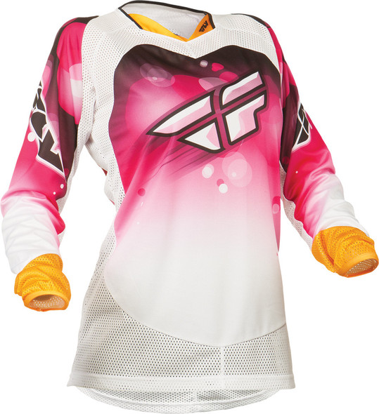 Fly Racing Kinetic Ladies Jersey Pink/White Ys 367-628Ys