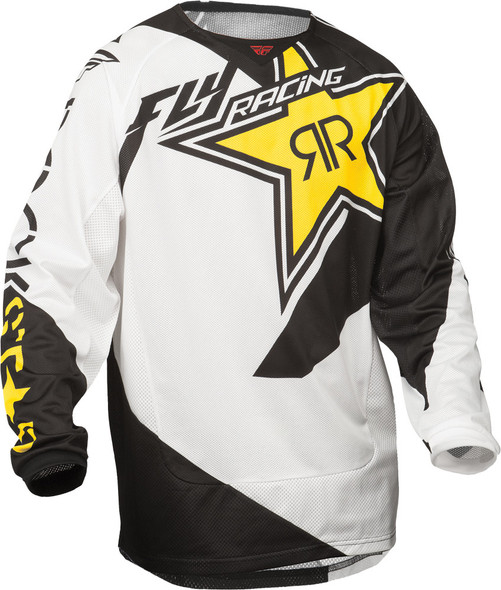 Fly Racing Kinetic Mesh Rockstar Jersey Yellow/Black L 369-329L