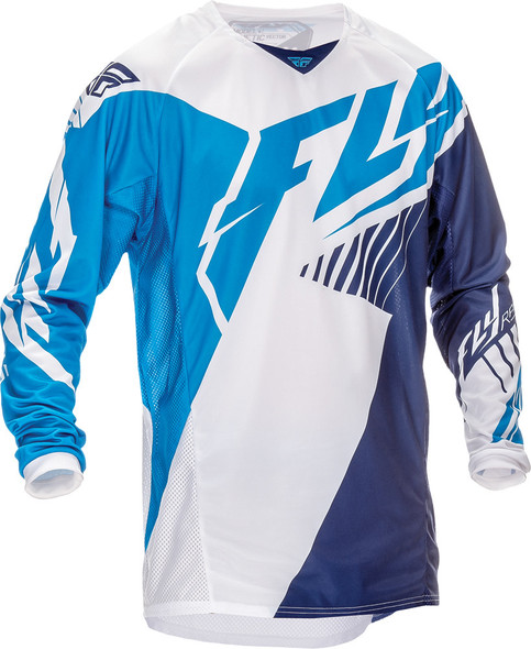 Fly Racing Kinetic Vector Jersey Blue/White/Navy Yl 369-521Yl
