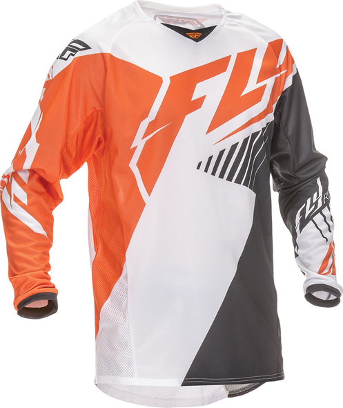 Fly Racing Kinetic Vector Jersey Flo. Orange/White/Black M 369-527M