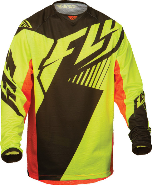 Fly Racing Kinetic Vector Mesh Jersey Hi-Vis/Black/Orange 2X 369-3282X