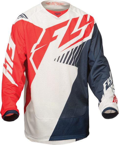 Fly Racing Kinetic Vector Mesh Jersey Red/White/Navy 2X 369-3212X