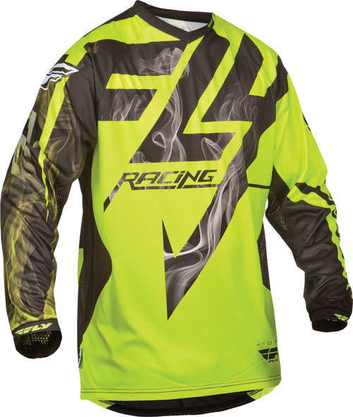 Fly Racing Lite Hydrogen Jersey Black/Hi-Vis M 368-720M