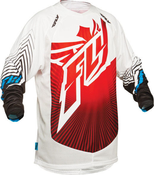 Fly Racing Lite Hydrogen Jersey Red/White 2X 366-7222X