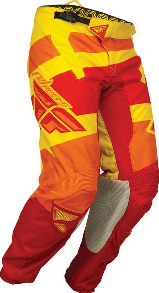 Fly Racing Kinetic Blocks Pant Red/Yellow Sz 38 367-53238