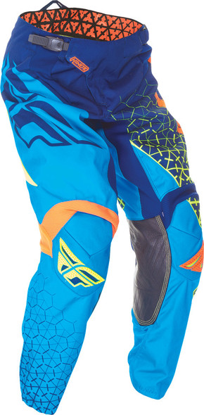 Fly Racing Kinetic Trifecta Pant Blue/Flo. Orange/Hi-Vis Sz 34 369-43134