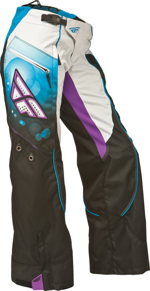 Fly Racing Women'S Kinetic Over-Boot Pant Blue/White Sz 0/2 367-63104