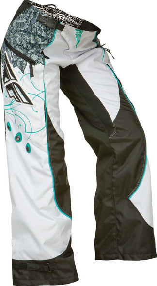 Fly Racing Women'S Kinetic Over-Boot Pant Teal/White Sz 13/14 368-63410