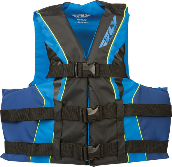 Fly Racing Fly Vest Nylon Black/Blue 2X 112224-500-080-14