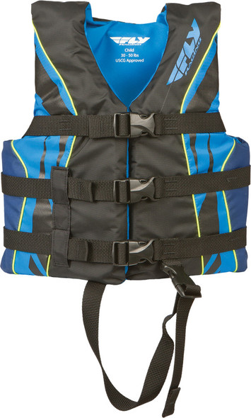 Fly Racing Fly Vest Nylon Black/Blue Child 112224-500-001-14