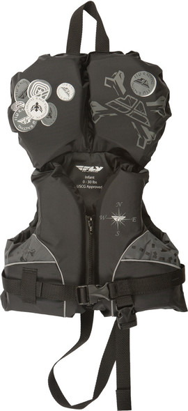 Fly Racing Fly Vest Nylon Black/Grey Infant 112224-701-000-14