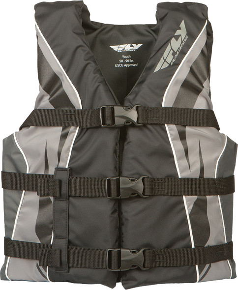 Fly Racing Fly Vest Nylon Black/Grey Youth 112224-701-002-14