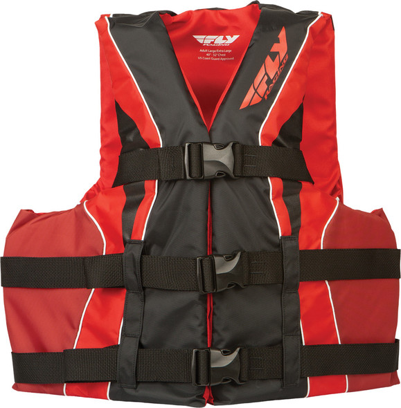 Fly Racing Fly Vest Nylon Black/Red S/M 112224-100-030-14