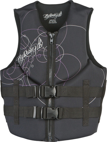 Fly Racing Ladies' Neoprene Life Vest Black X 98652774 Xl Pink